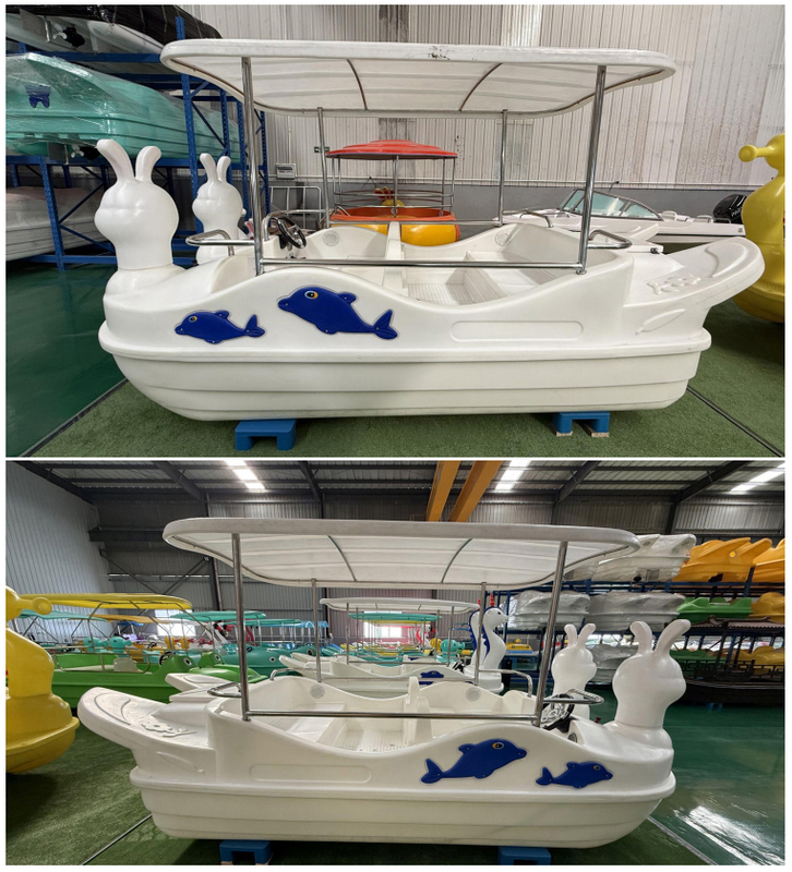 5 seat white rabbit electric boat