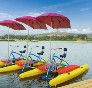 Pedal-powered water bike