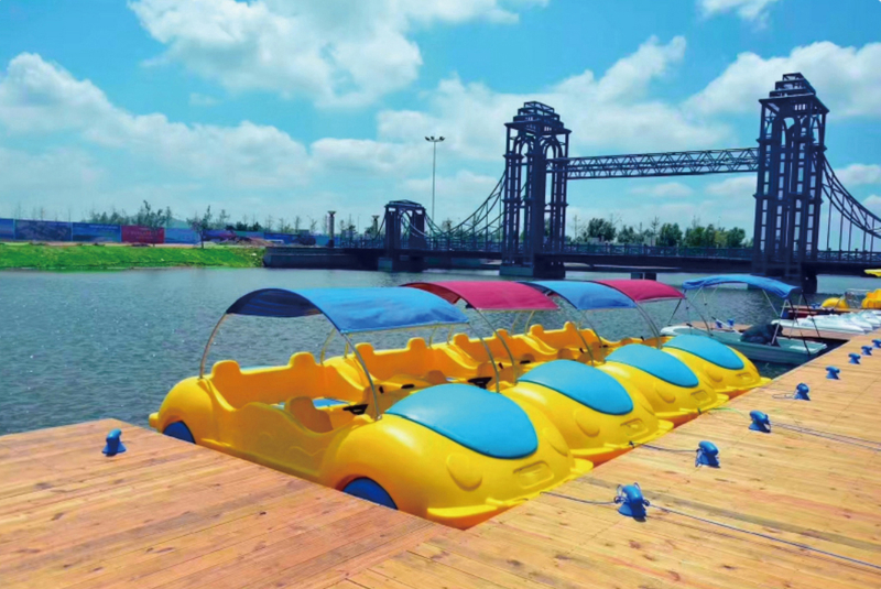 Pedal-Powered Beetle Boat
