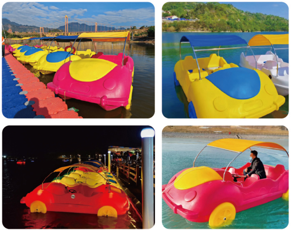 Pedal-Powered Beetle Boat